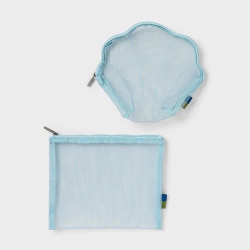 2pk Mesh Shell Pouch Packing Bag - Open Story™ - Blue