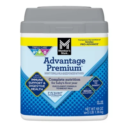 Member's Mark Advantage Premium Baby Formula 48 oz. - Sam's Club