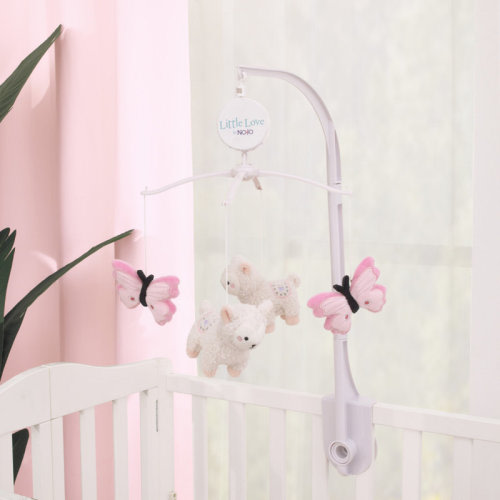 Little Love by Nojo Nojo Sweet Llama and Butterflies Mobile & Reviews | Wayfair