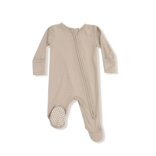 Angel Dear 2 Way Zipper Footie Smoke Gray - Spoiled Sweet Boutique - Spoiled Sweet Boutique