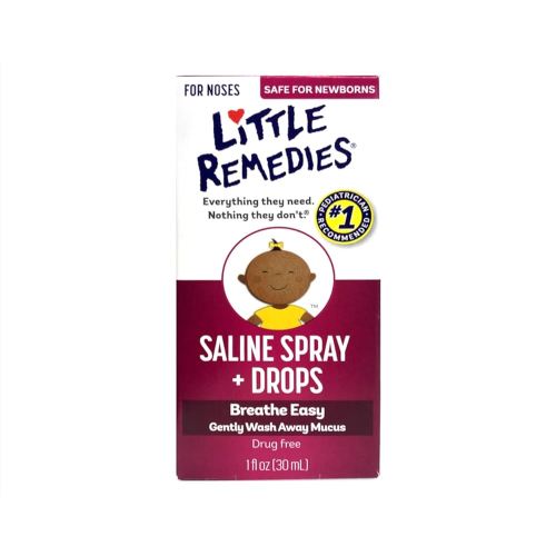 Little Remedies Saline Nasal Spray/Drops - 1 oz, Pack of 5