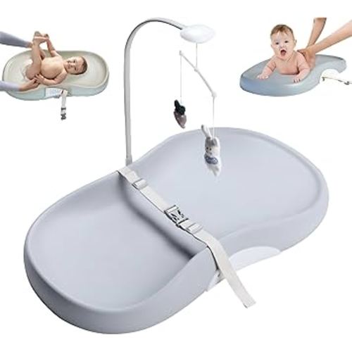 FLAIREON Baby Changing Pad, Waterproof Soft PU Change Pad for Babies, Portable Baby Changing Mat, Fits All Changing Tables, Lightweight Nappy Change Mat, Soft Change Mat Cover – Light Gray