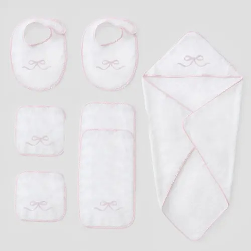 Baby Shower Bundle (7 pieces) - Pink Bow