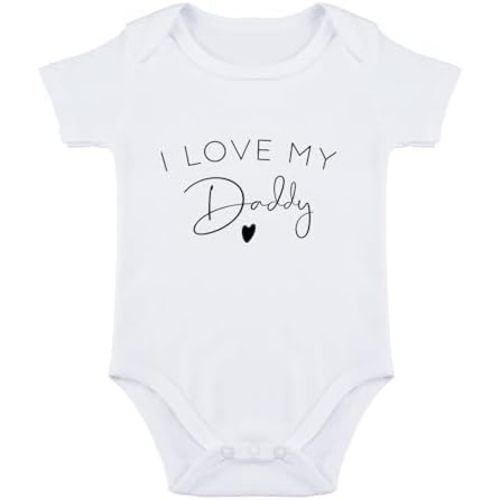 I Love My Daddy Baby Bodysuit I Love Daddy Bodysuits for Baby Dad Babies Clothes Unisex Romper
