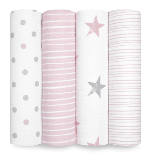 Doll Muslin Swaddle 4pk | aden + anais