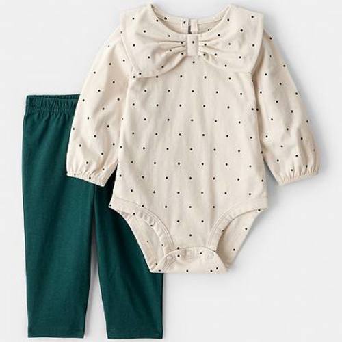 Baby Girl Carter's 2-pc. Bow Bodysuit & Pant Set