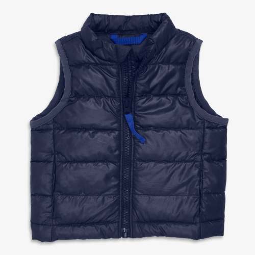 Baby lightweight puffer vest - Navy / 6-12