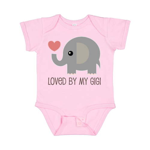 Inktastic Loved by My Gigi Grandma Boys or Girls Baby Bodysuit