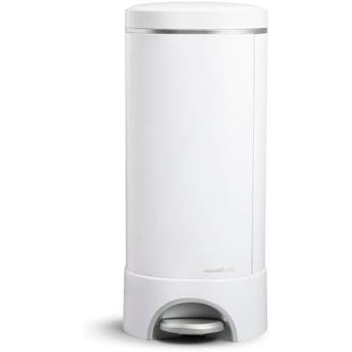 Munchkin Baby UV Diaper Pail, #1 in Odor Control, Step Pedal, White