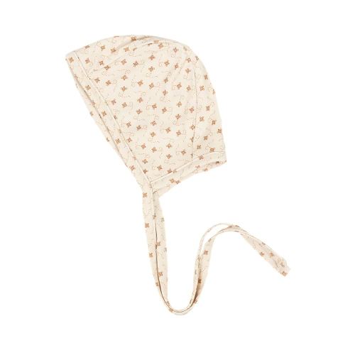 Copper Pearl Baby Bonnets: Ultra-Soft, Comfy to Wear, Tie-On Infant Sun Hat for Protection Against UV Rays, Trendy Coordinating Designs Swaddles, 0-3 Months - Hunnie