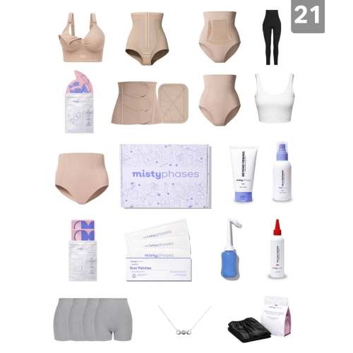 Parto Natural y Cesárea Kit Postparto Luxury