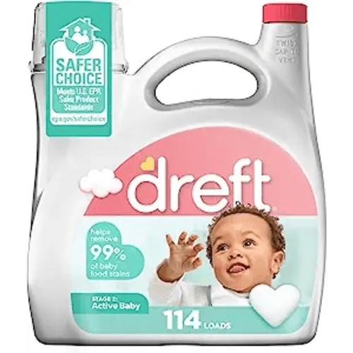 Dreft Stage 2: Active Baby Liquid Laundry Detergent 114 Loads 165 fl oz