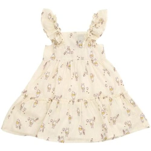 Disney Junior Square Neck Ruffle Dress Infant to Big Kid Sizes (12 Months - 10-12)