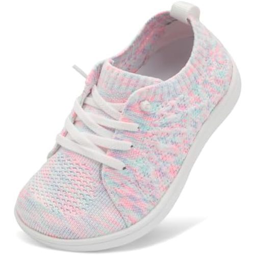 JOINFREE Toddler Shoes Girls Boys Wide Barefoot Shoes Minimalist Walking Sneakers Zero Drop Slip on Tennis Shoe Breathable Naturally Flexible