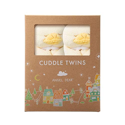 Angel Dear - Yellow Duck, Cuddle Twins Blankie Set