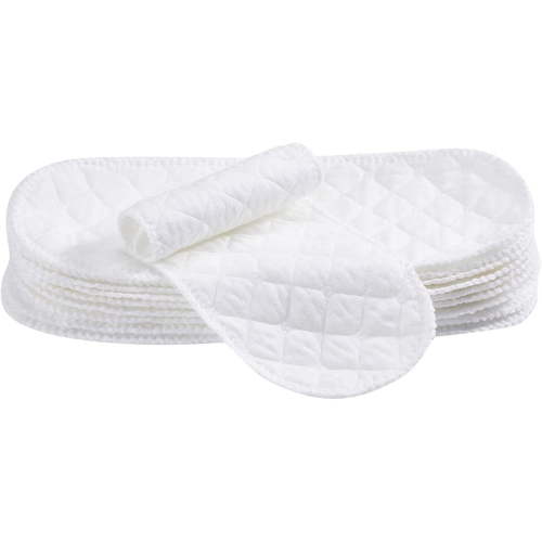 GIXUSIL 20 Pack Soft Cotton Cloth Diapers for Babies,3 Layers Nappy Diapers,Reusable Newborn Infant Cloth Pads,Cotton Cloth Inserts,High Absorbing Washable Liners