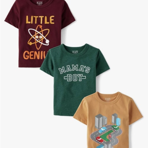 The Children's Place Baby Boys' Graphic T-Shirts (3-Pack)