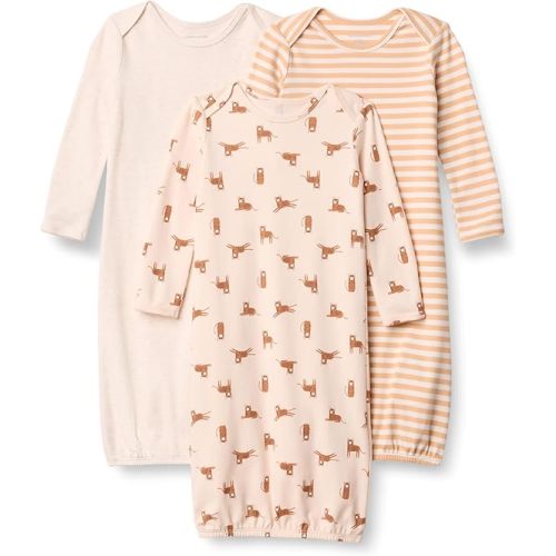 Amazon Essentials Unisex-Baby Long Sleeve Sleeper Cotton Gown