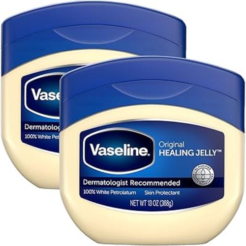 Vaseline Petroleum Jelly Value-Size 2-Pack – Dermatologist Recommended Skin Protectant, Healing Ointment for Beauty & Personal Care, 13 Oz Ea
