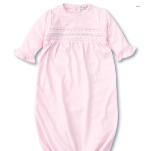 Hand Smocked CLB Charmed Pink Sack Gown