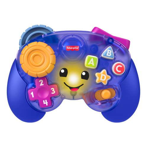 Fisher-Price Laugh & Learn Game & Learn Controller, Purple, Baby & Toddler Musical Video Game Toy
