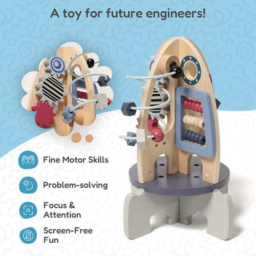 Montessori STEM Rocket - 4 Lessons in a Single Toy!