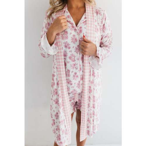 Blush Rose Garden Women's Robe