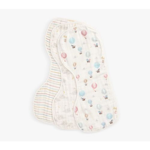 Hot Air Balloon Organic Muslin Burp Cloths
