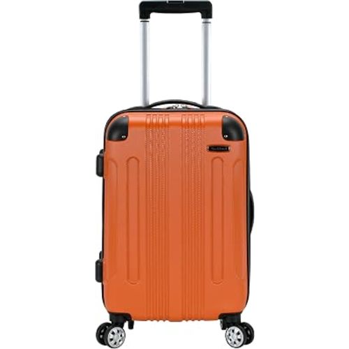 Rockland London Hardside Spinner Wheel Luggage, Carry-On 20", Orange