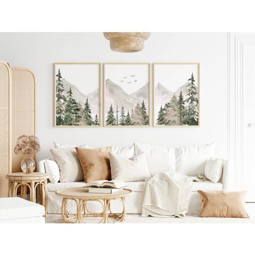 Set of 3 mountain nursery prints,Mountain nursery decor,Forest nursery decor,adventure nursery,forest print,Baby room decor,Mountain prints
