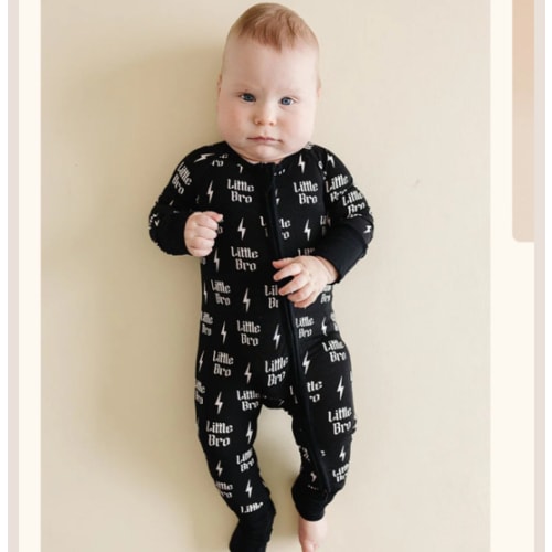 Bamboo Zip Romper | Little Bro