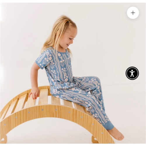 Whimsy Blue Short Long Romper