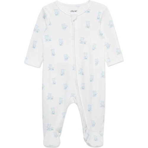 Little Me Busy Bears Pima Cotton Footie | Nordstromrack