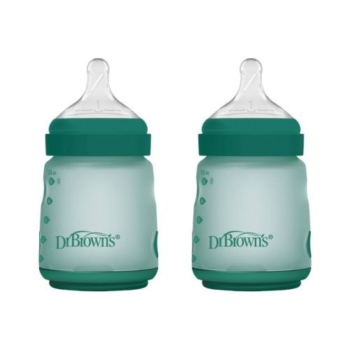 Dr. Brown's Silicone Baby Bottles - Green - 5 fl oz/2pk