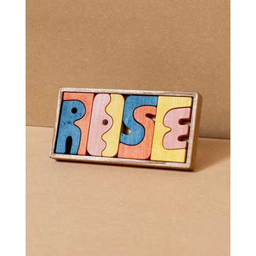 Personalized Wooden Name Puzzle (3–7 Letters) — Handmade in Brooklyn