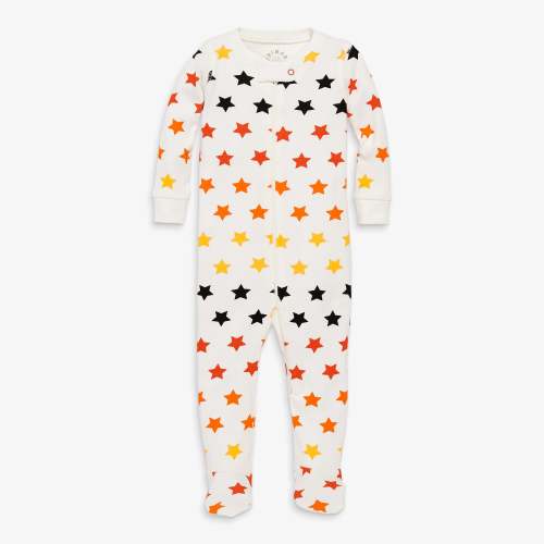 Clearance baby organic zip footie in candy stars | Primary.com