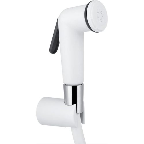 ABS Handheld Bidet Sprayer Set Portable Toilet Shower for Feminine Wash Pet Bath Diaper Sprayer with Hose and Wall Bracket 4ft Easy Install White