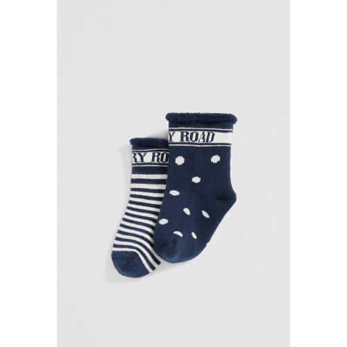 Navy Newborn Sock Pack of 2 - Accessories | Country Road