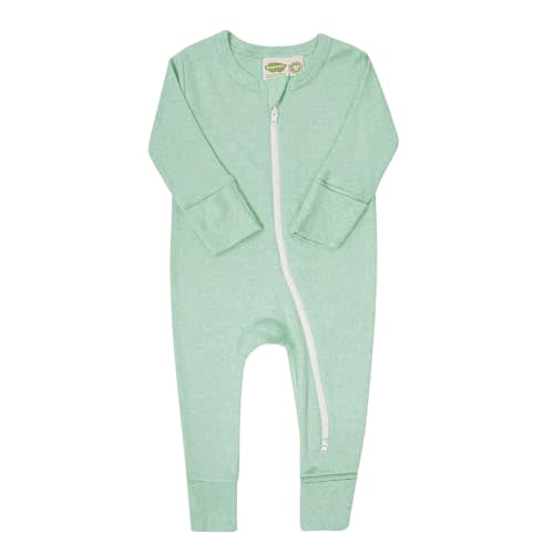 PARADE Organic Snuggle Soft Melange '2-Way' Zipper Romper