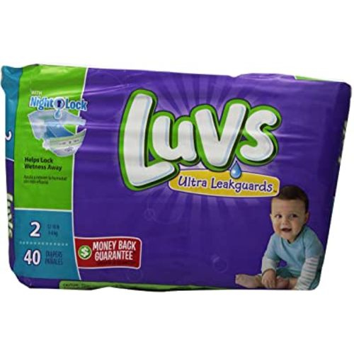 Luvs with Ultra Leak Guards Diapers, Size 2, 40 Count