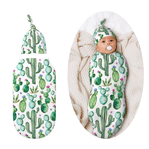 Cactus Swaddle Blankets Newborn Receiving Blanket Baby Swaddle Wrap Soft Sleeping Sack for Baby Girls Boys