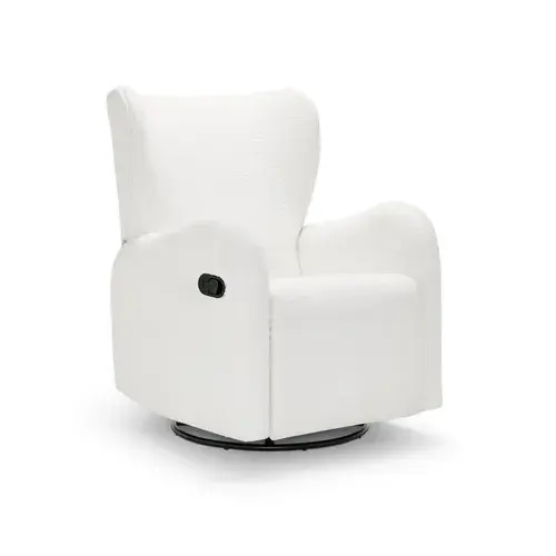 Babyrest Amelia Recliner Chair White Boucle | Baby Bunting AU