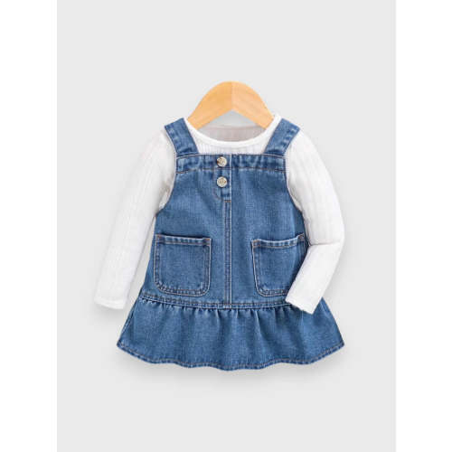 Baby Girl Denim Overall Dress