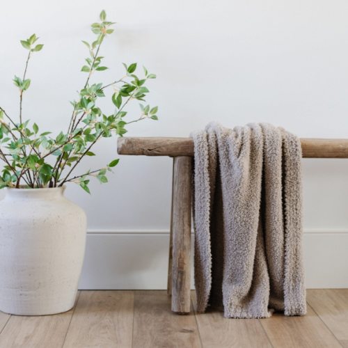 BAMBONI® RECEIVING BLANKETS – Saranoni (Taupe)