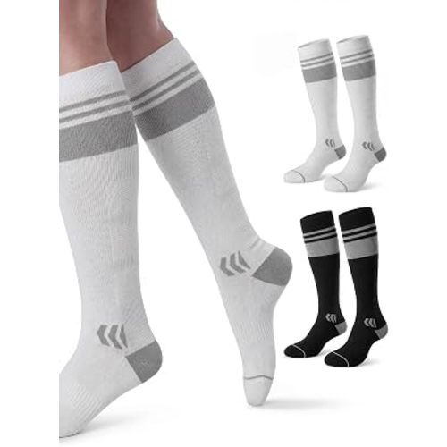 Momcozy Compression Socks for Women, 20-30 mmHg for Flying, Travel & Sports