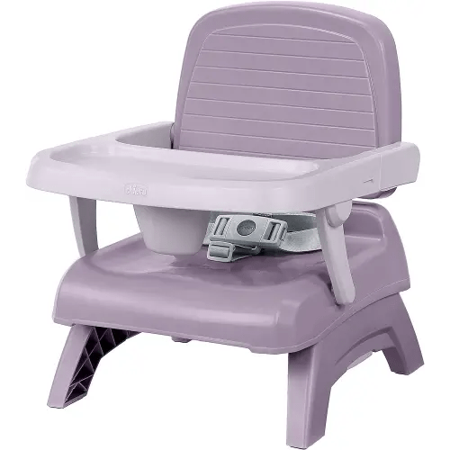 Chicco Bento Booster 3-in-1 Portable Booster Seat for Table, Feeding Seat and Toddler Chair for Babies and Toddlers, for Children up to 50 lbs., Lightweight, Compact Fold | Mochi/Purple