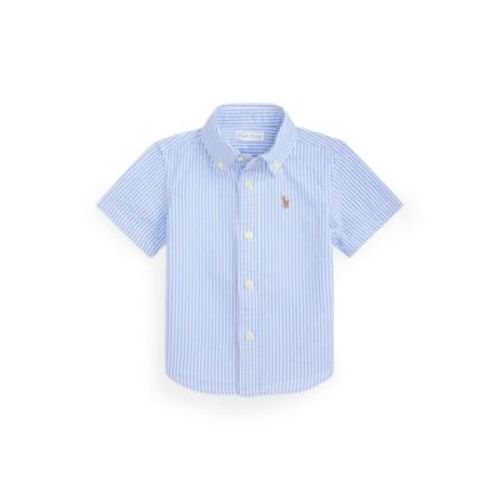 Baby Boys' Striped Collared Seersucker Shirt