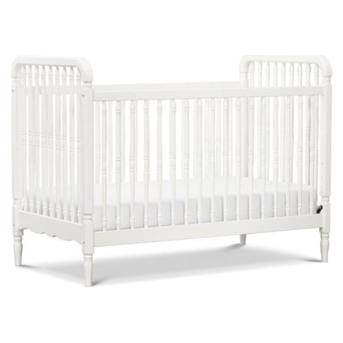 Namesake Liberty 3-in-1 Convertible Spindle Crib with Toddler Bed Conversion Kit - Warm White