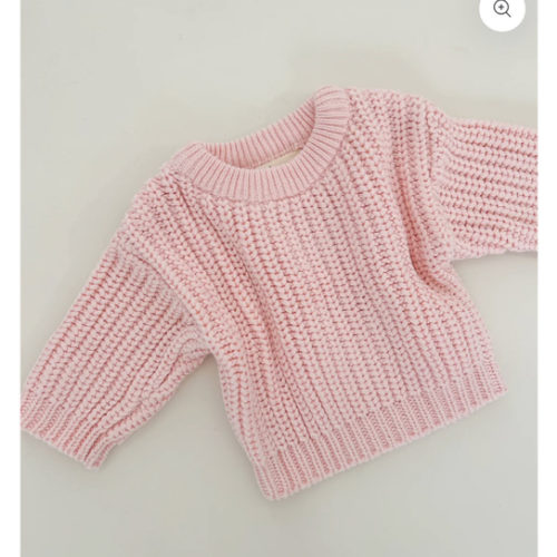 CHUNKY KNIT JUMPER - PINK