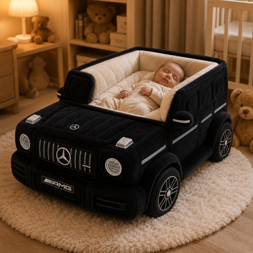 BabyRide™ Black AMG 63 Cozy Baby Bed